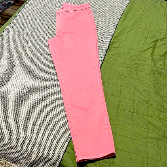 Talbots flawless pink slim‎ ankle size 8 women’s Jean pants - Picture 1 of 5